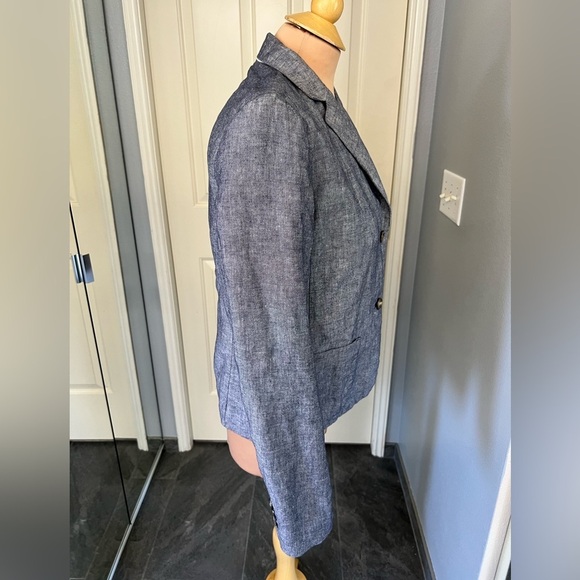 Gap Linen Cotton Blend Preppy Blazer - Picture 3 of 10